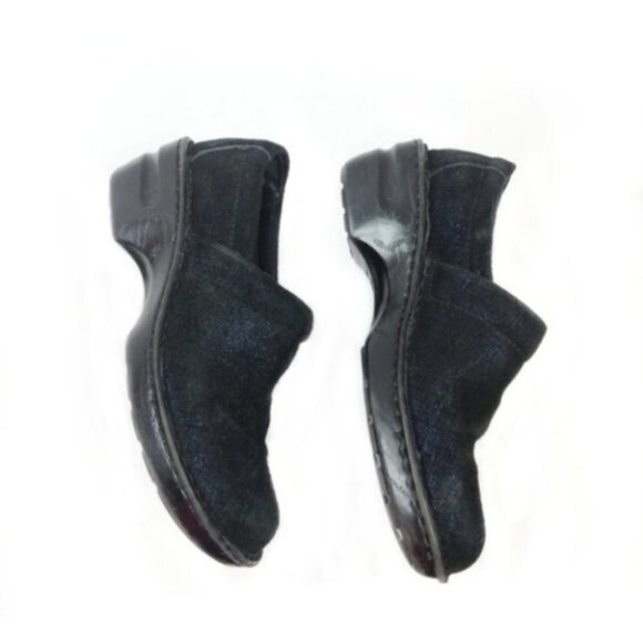 B.O.C Born Concept Shimmer Black Blue Clogs 8 - Picture 4 of 8